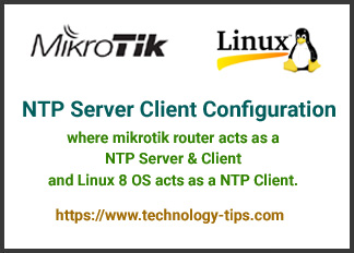 NTP Server Client Configuration using Mikrotik Router and Linux OS NTP-Configuration-featured-image