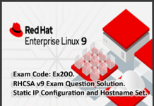 Q1: Network Configuration and Hostname Set | RHCSA Exam Questions and Solutions | EX200 RHCSA v9